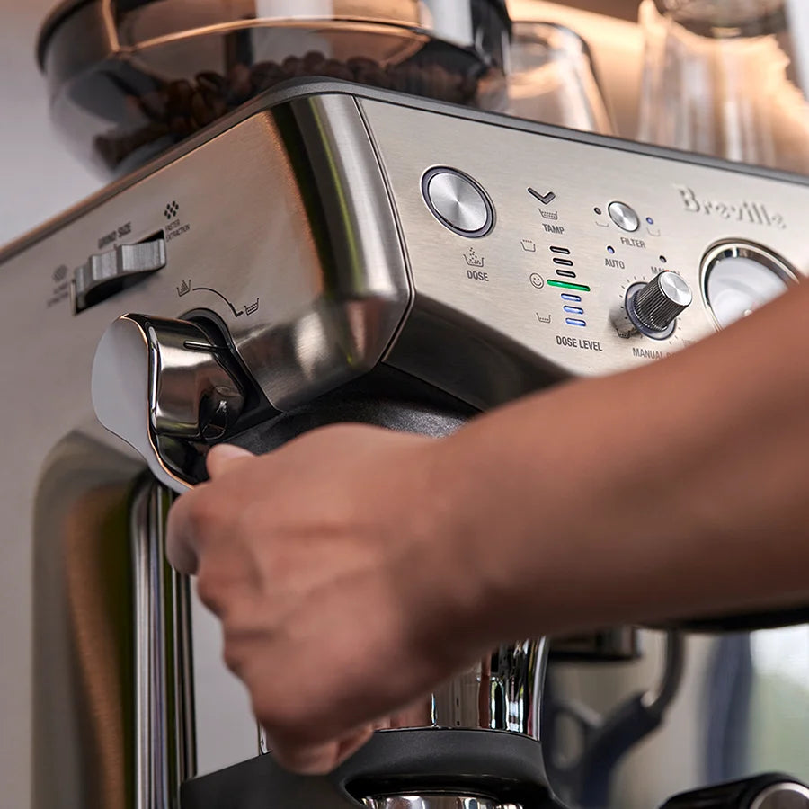 the Barista Express® Impress - Brushed Stainless